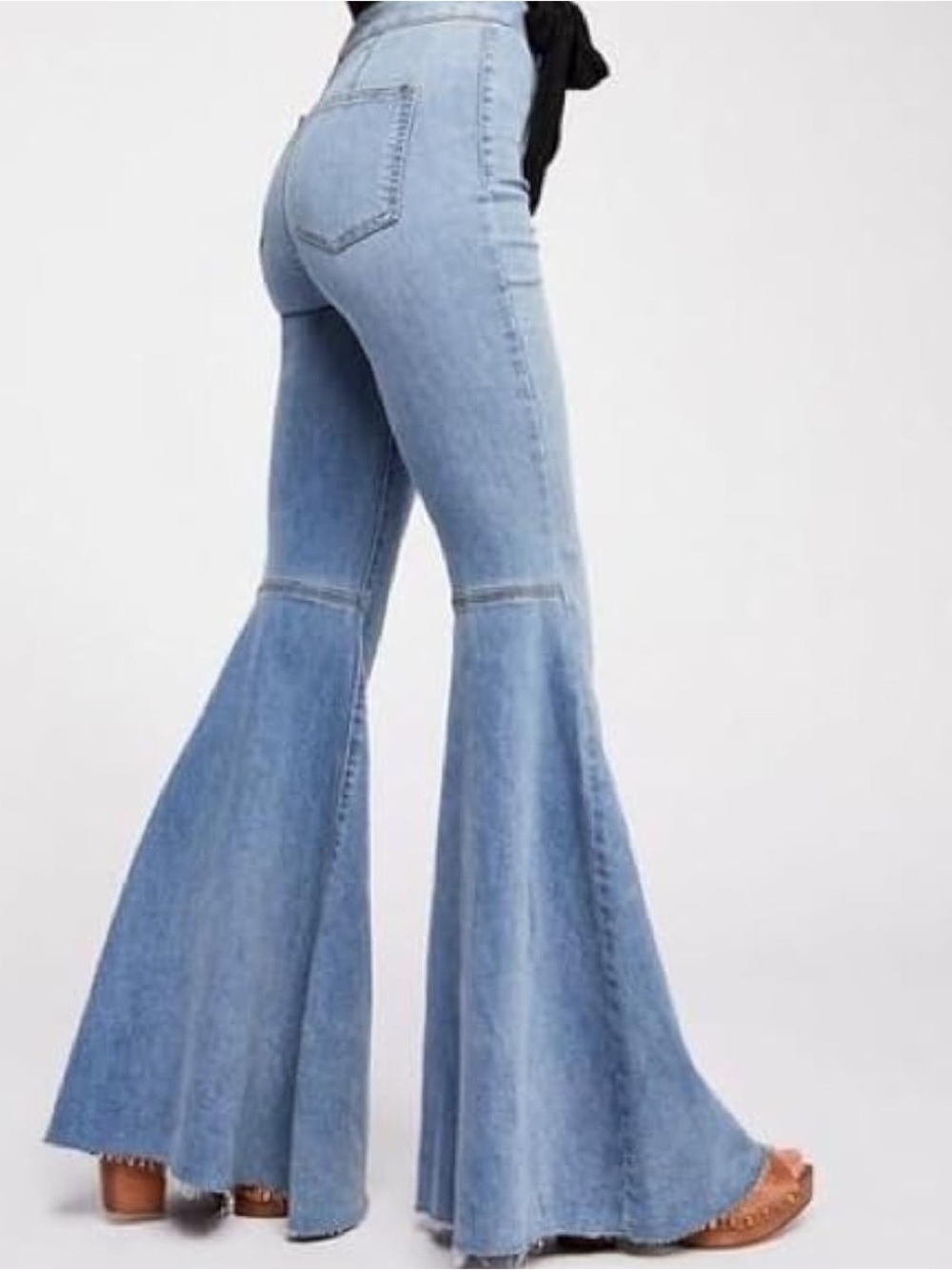 Free People float on flare jeans